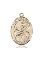 St. John of God Medal<br/>7112 Oval, 14kt Gold