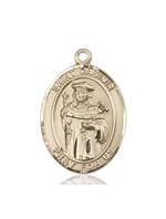 St. Casimir of Poland Medal<br/>7113 Oval, 14kt Gold