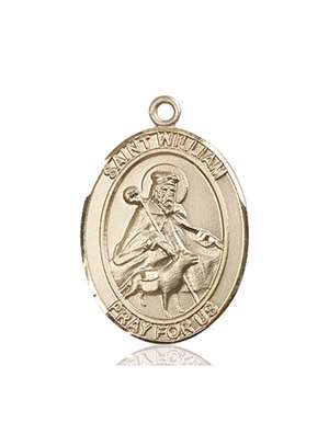 St. William of Rochester Medal<br/>7114 Oval, 14kt Gold