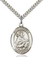 St. William of Rochester Medal<br/>7114 Oval, Sterling Silver