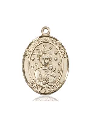 Our Lady of La Vang Medal<br/>7115 Oval, 14kt Gold