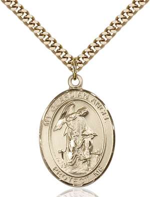 Guardian Angel/Paratrooper Medal<br/>7118 Oval, Gold Filled