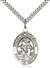 Angel de la Guarda Medal<br/>7118 Spanish, Oval, Sterling Silver