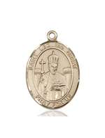 St. Leo the Great Medal<br/>7120 Oval, 14kt Gold