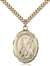 St. Brigid of Ireland Medal<br/>7123 Oval, Gold Filled