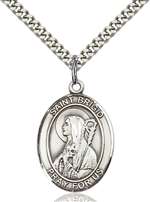 St. Brigid of Ireland Medal<br/>7123 Oval, Sterling Silver