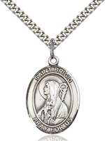 St. Brigid of Ireland Medal<br/>7123 Oval, Sterling Silver