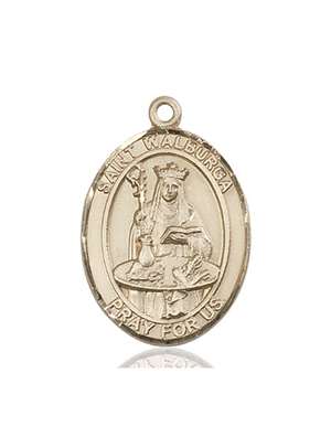 St. Walburga Medal<br/>7126 Oval, 14kt Gold