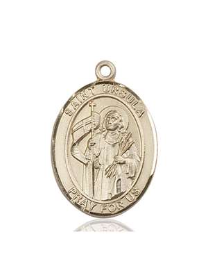 St. Ursula Medal<br/>7127 Oval, 14kt Gold