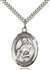 St. Agnes of Rome Medal<br/>7128 Oval, Sterling Silver