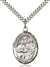 Sts. Cosmas & Damian Medal<br/>7132 Oval, Sterling Silver