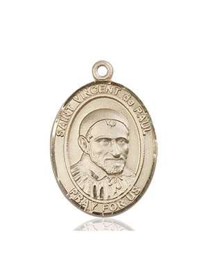 St. Vincent de Paul Medal<br/>7134 Oval, 14kt Gold