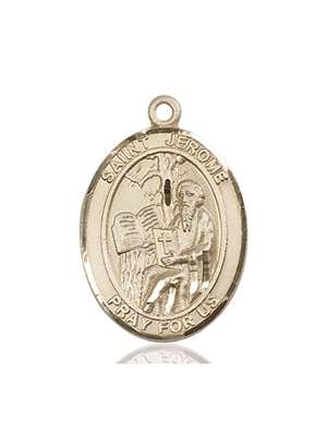 St. Jerome Medal<br/>7135 Oval, 14kt Gold