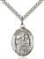 St. Jerome Medal<br/>7135 Oval, Sterling Silver