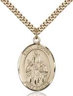 St. Sophia Medal<br/>7136 Oval, Gold Filled