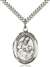 St. Ambrose Medal<br/>7137 Oval, Sterling Silver