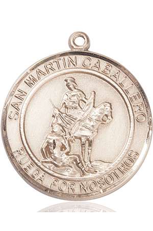 San Martin Caballero Medal<br/>7200 Spanish, Round, 14kt Gold