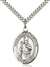St. Augustine of Hippo Medal<br/>7202 Oval, Sterling Silver
