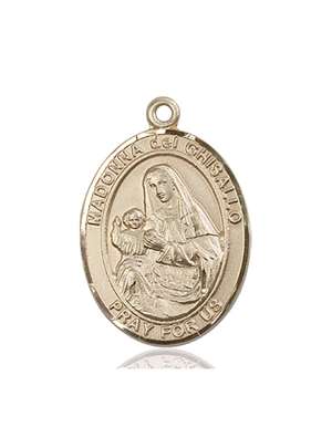St. Madonna Del Ghisallo Medal<br/>7203 Oval, 14kt Gold