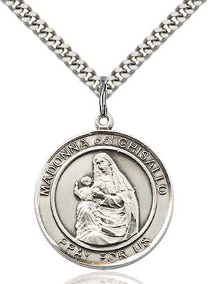 Madonna Del Ghisallo Medal<br/>7203 Round, Sterling Silver