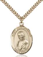 St. John Neumann Medal<br/>7204 Oval, Gold Filled