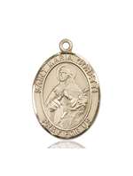St. Maria Goretti Medal<br/>7208 Oval, 14kt Gold