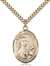 St. Therese of Lisieux Medal<br/>7210 Oval, Gold Filled