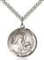 St. Therese of Lisieux Medal<br/>7210 Round, Sterling Silver