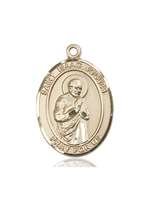 St. Isaac Jogues Medal<br/>7212 Oval, 14kt Gold
