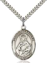St. Alexandra Medal<br/>7215 Oval, Sterling Silver