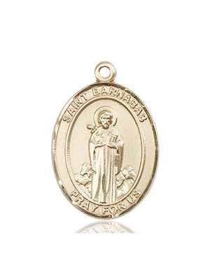 St. Barnabas Medal<br/>7216 Oval, 14kt Gold