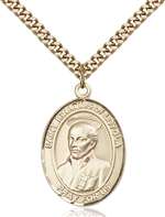 St. Ignatius of Loyola Medal<br/>7217 Oval, Gold Filled