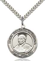 St. Ignatius of Loyola Medal<br/>7217 Round, Sterling Silver