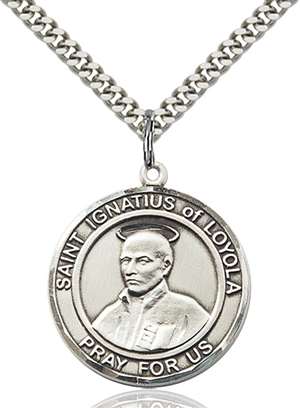 St. Ignatius of Loyola Medal<br/>7217 Round, Sterling Silver