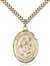 St. Gertrude of Nivelles Medal<br/>7219 Oval, Gold Filled