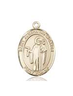 St. Joseph The Worker Medal<br/>7220 Oval, 14kt Gold