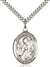 St. Alphonsus Medal<br/>7221 Oval, Sterling Silver