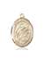 St. Aloysius Gonzaga Medal<br/>7225 Oval, 14kt Gold