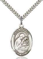 St. Aloysius Gonzaga Medal<br/>7225 Oval, Sterling Silver