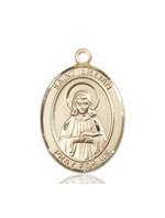 St. Lillian Medal<br/>7226 Oval, 14kt Gold