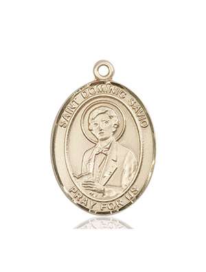 St. Dominic Savio Medal<br/>7227 Oval, 14kt Gold