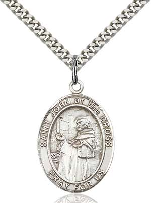 St. John of the Cross Medal<br/>7231 Oval, Sterling Silver