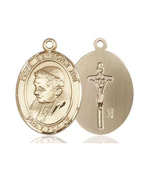 Pope Benedict XVI Medal<br/>7235 Oval, 14kt Gold