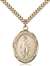 St. Bartholomew the Apostle Medal<br/>7238 Oval, Gold Filled