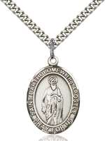 St. Bartholomew the Apostle Medal<br/>7238 Oval, Sterling Silver