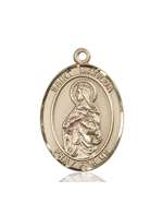 St. Matilda Medal<br/>7239 Oval, 14kt Gold