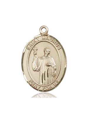 St. Maurus Medal<br/>7241 Oval, 14kt Gold