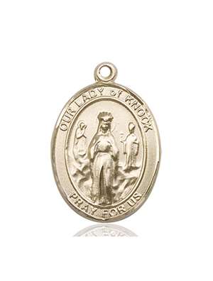 Our Lady of Knock Medal<br/>7246 Oval, 14kt Gold