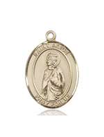 St. Alice Medal<br/>7248 Oval, 14kt Gold