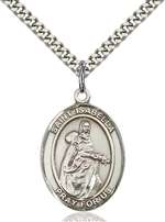 St. Isabella of Portugal Medal<br/>7250 Oval, Sterling Silver